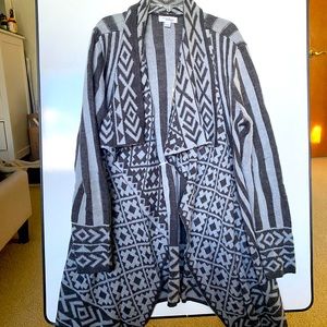 Grey comfy wrap cardigan